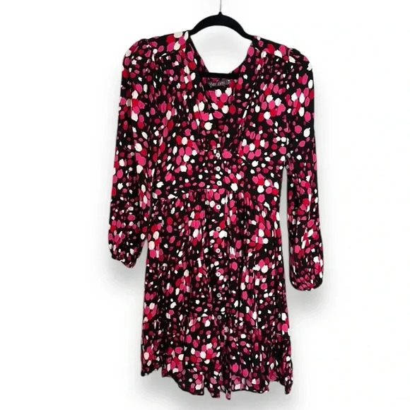 Mister Zimi Mini Dress Posey Print Feminine Size 14 - Picture 1 of 13